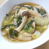 【ホットクック】鶏もも肉とチンゲン菜の中華煮